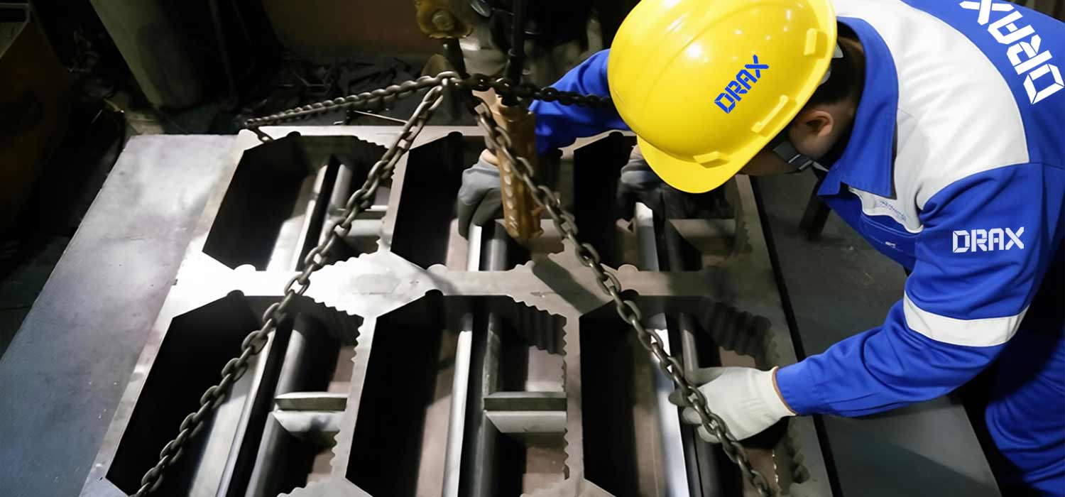 DRAX is a leading exporter and manufacturer of block machine molds, compatible with brick machine brands such as Hess, Masa, Tiger, Bessel, Zenith, QGM, Ritu, Yinma, Qunfeng, Sanlian, KVM, FRIMA, QUADRA, PoYatos, etc. BLOCK MOLDS