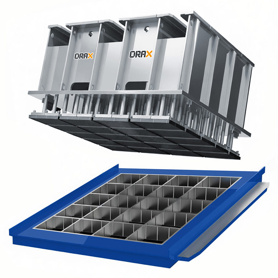 Concrete paver block machine molds by DRAX