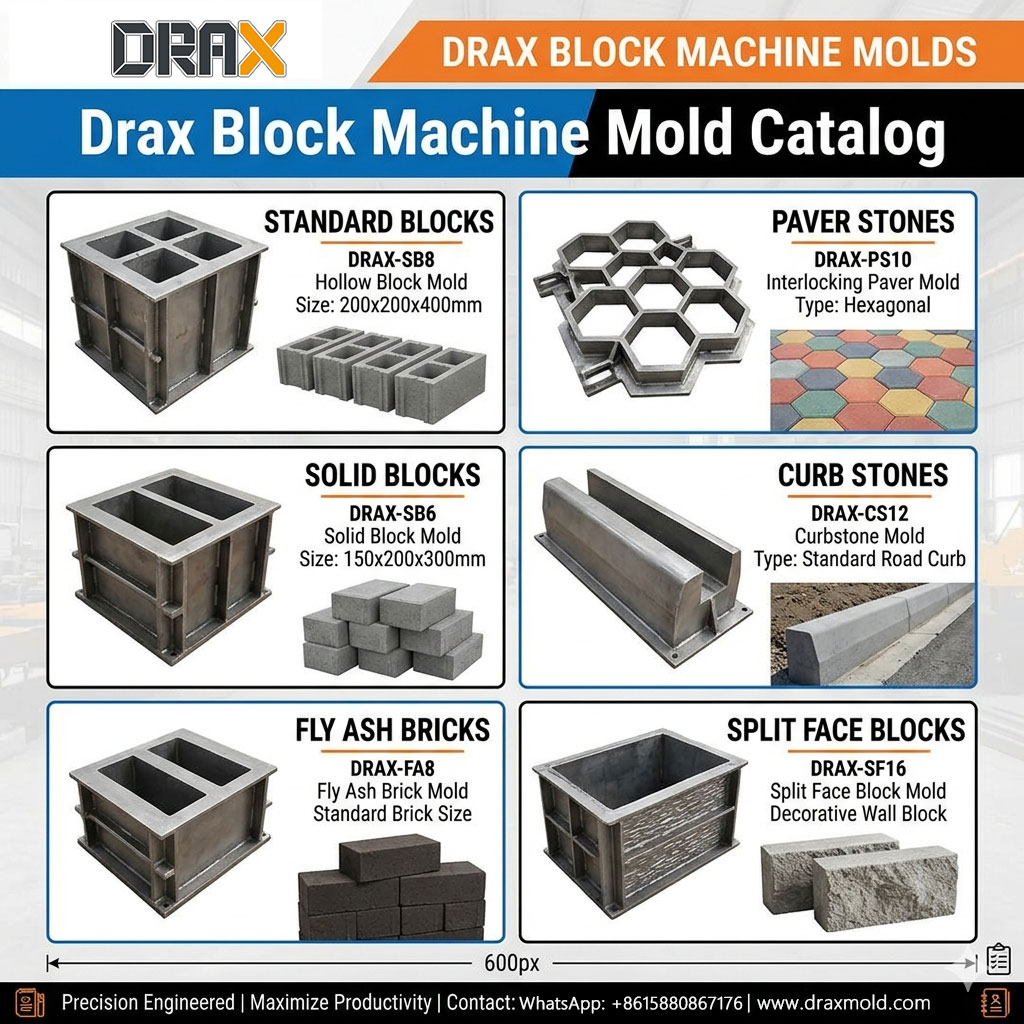Drax Block Machine Mold Catalog