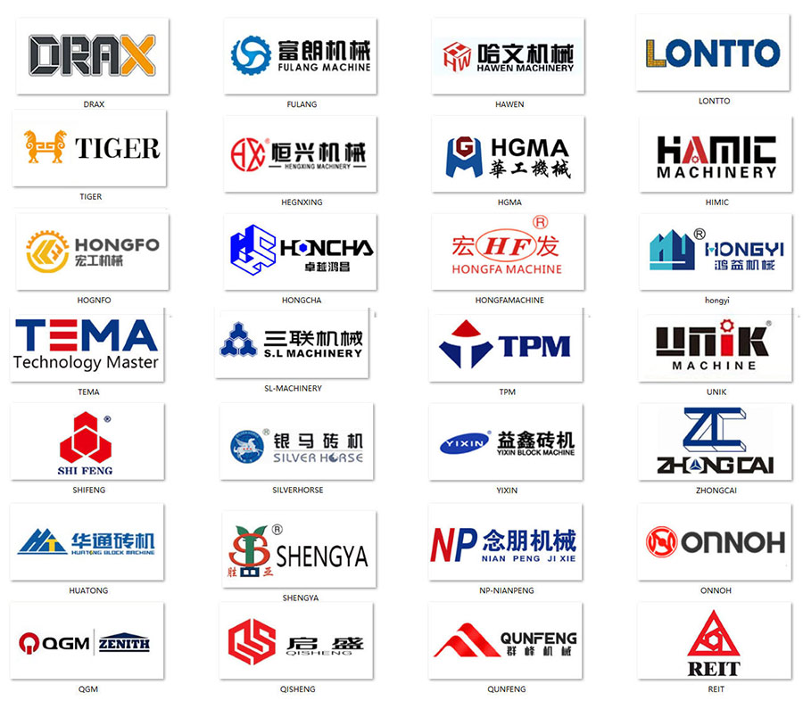 block machine manufactures brand logo